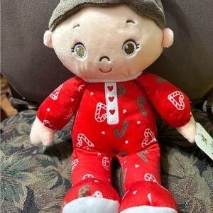 Red and White Plush Doll